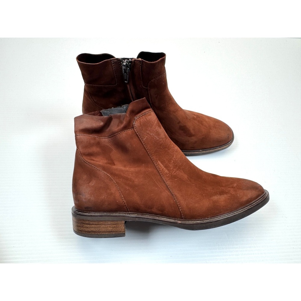 Paul Green Tamara Boots Women 5 US 7.5 NWOB $429 Suede Leather Zip Closure Ankle